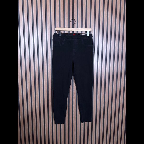 SPANX Jeans Large Womens Black Jeggings Super Skinny Pull On Pants - Picture 1 of 10